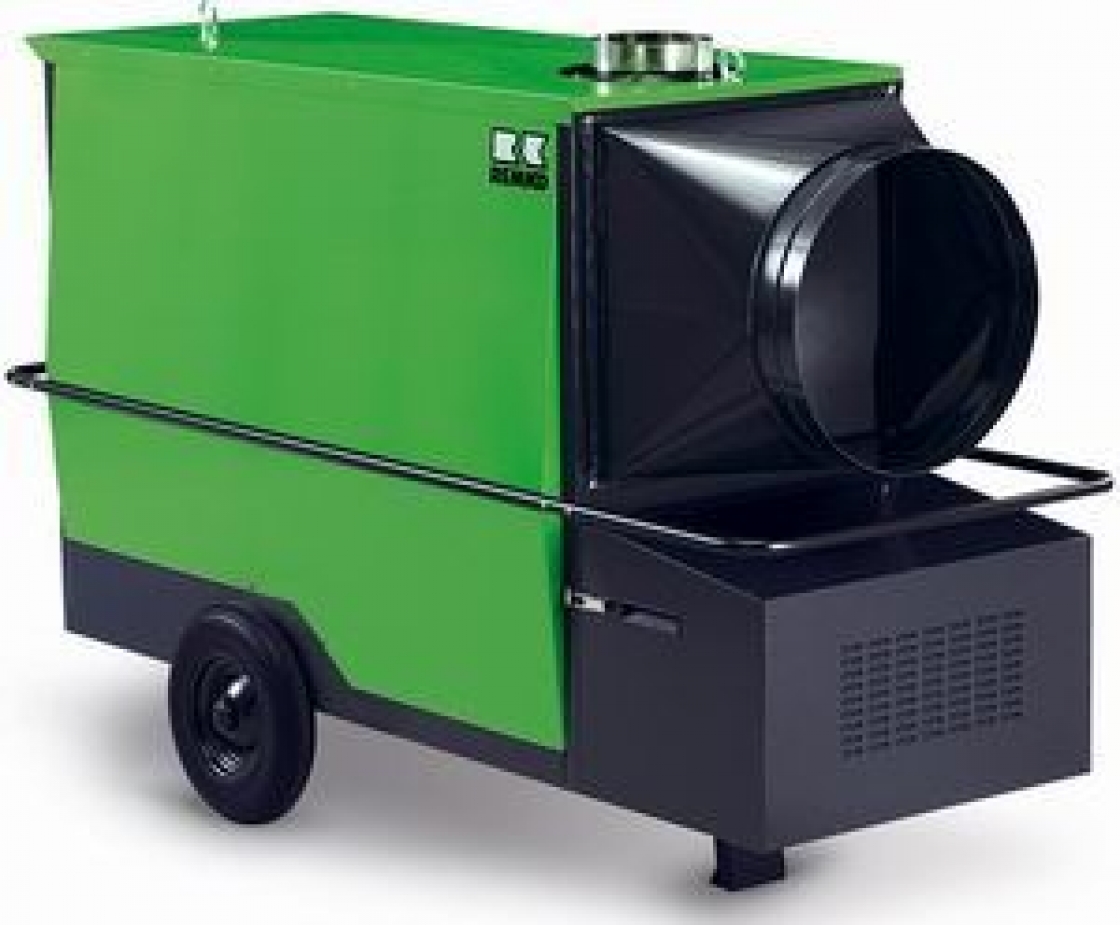 Heat large space quickly: rent a hot air blower on electricity!